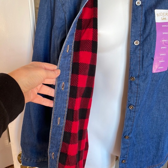 Lined Denim Top - Picture 2 of 5